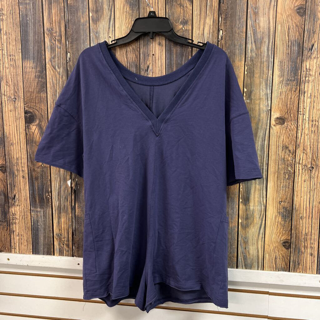 Blue Romper, Womens Medium