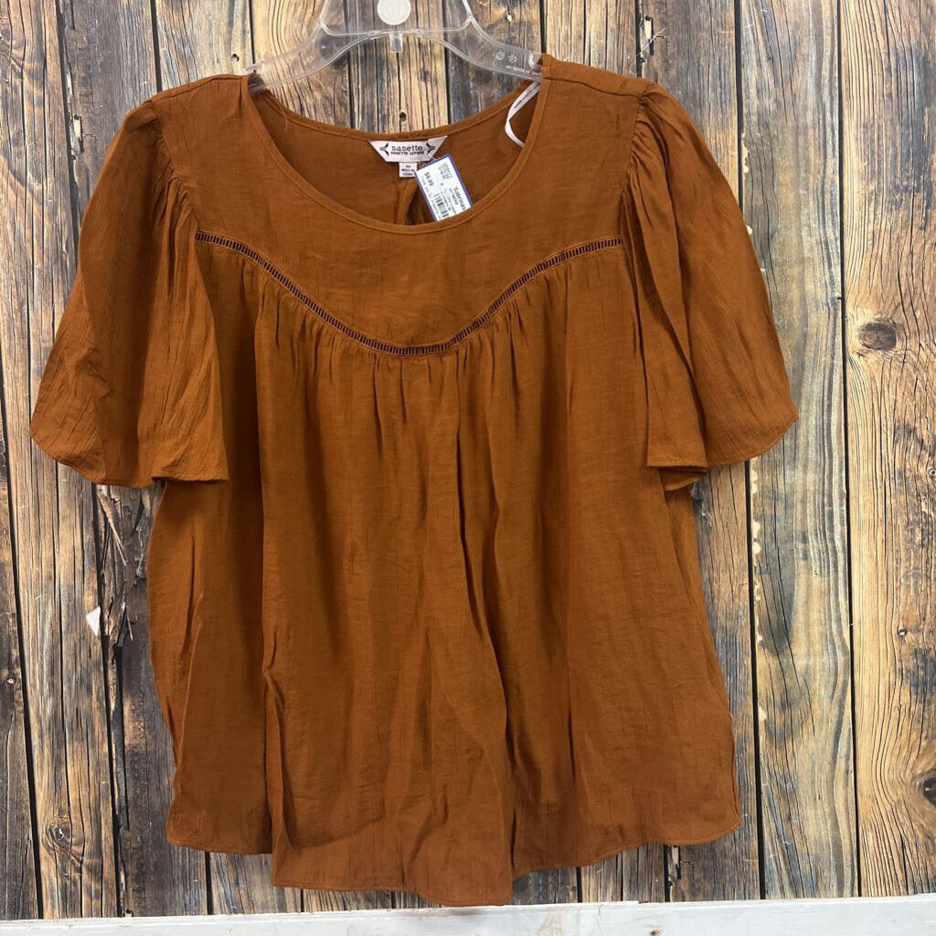 Nanette Lepore Rust Top, Womens M