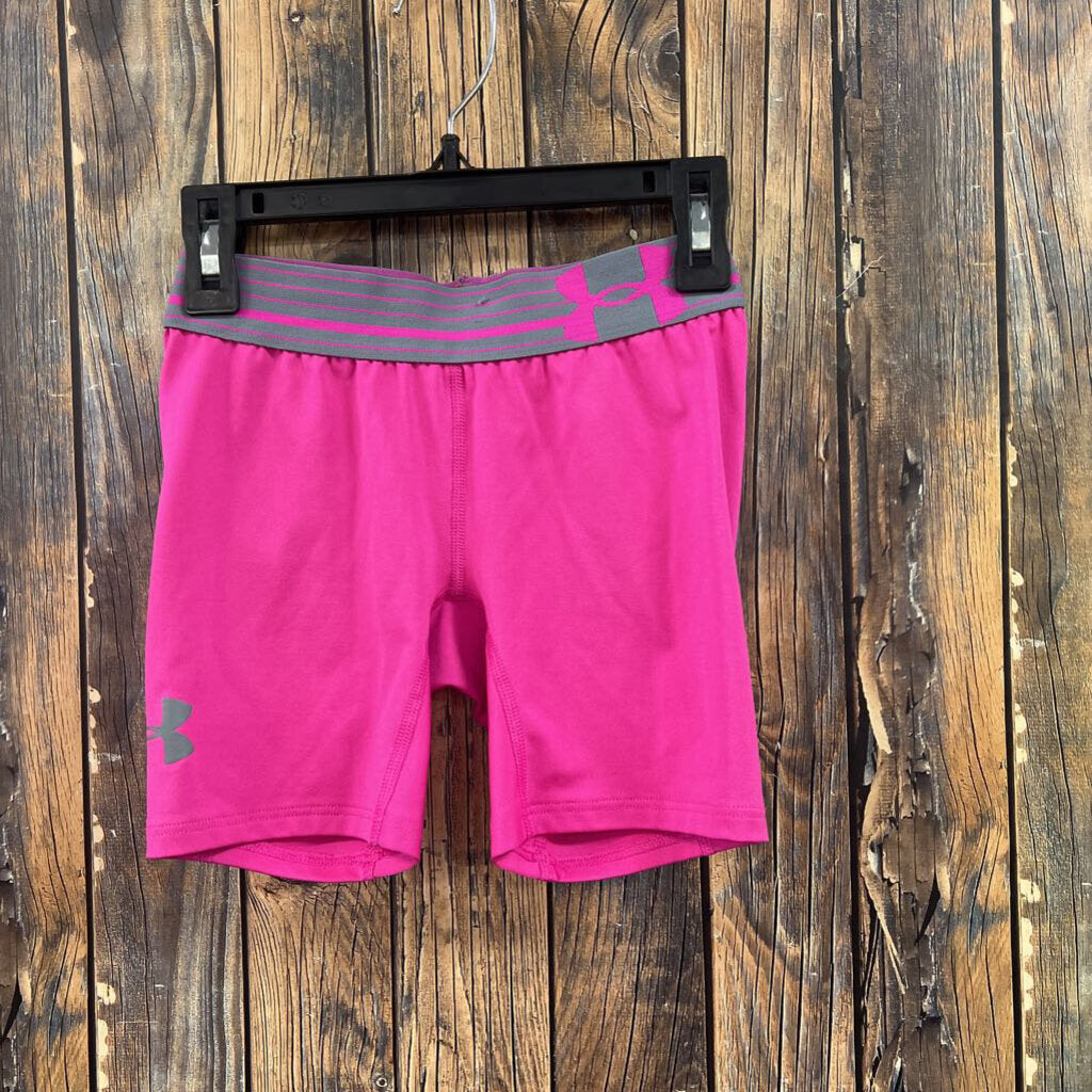 Under Armour Pink Shorts, Girls 7/8