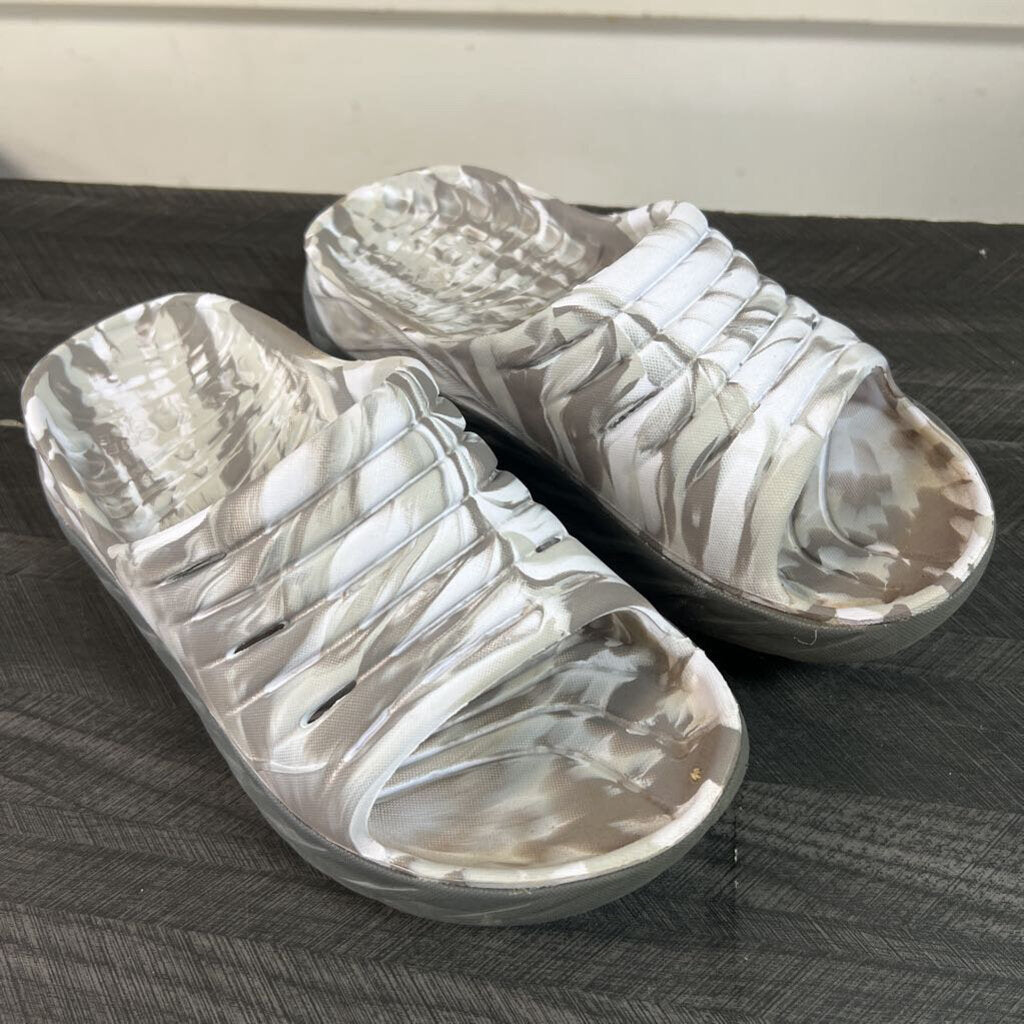 Hoka Marble Slides, Womens 8