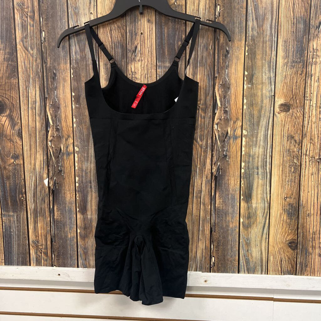 Spanx Black Bodysuit, Womens M
