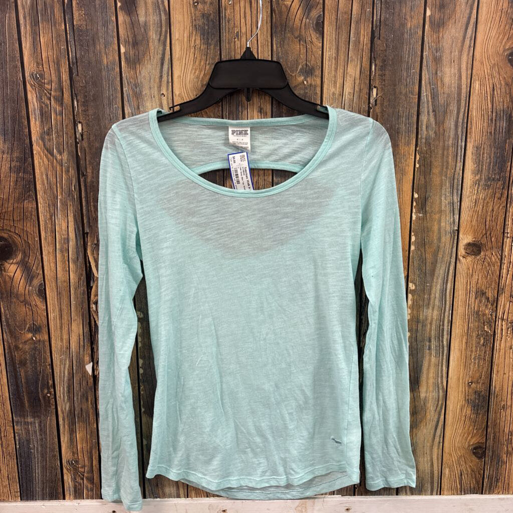 PINK Baby Blue Top, Womens S