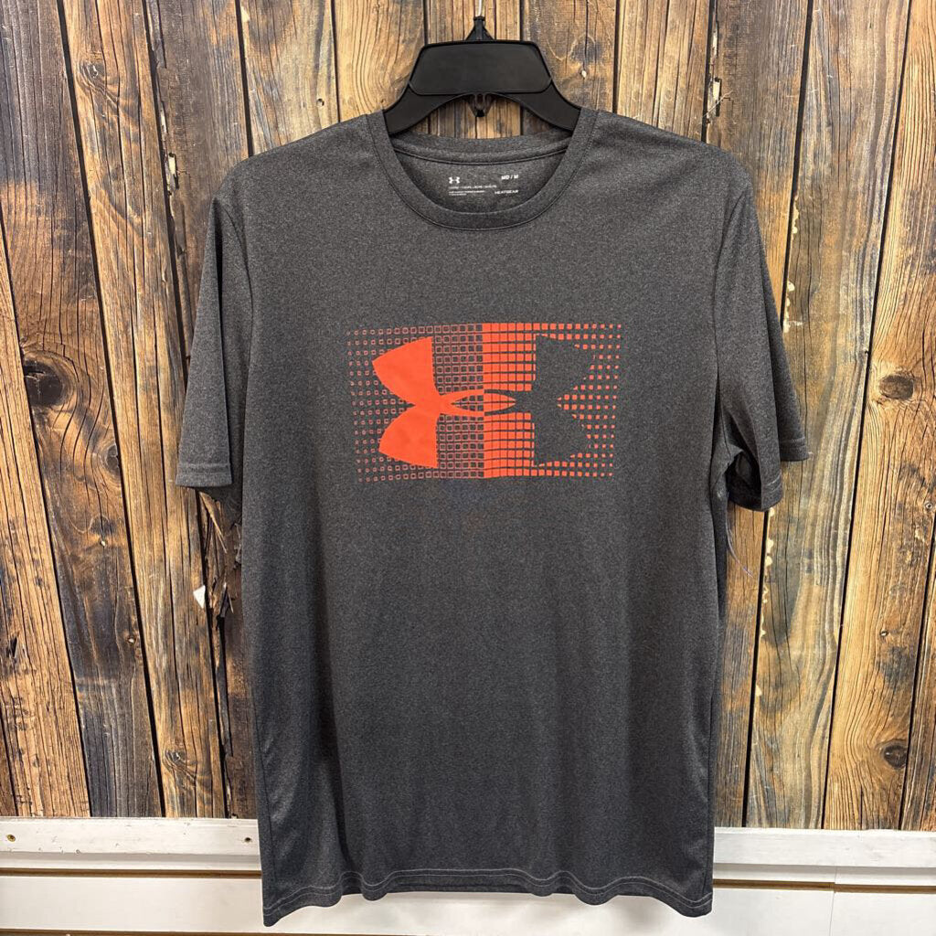 Under Armour Grey/Orange Tee, Mens M