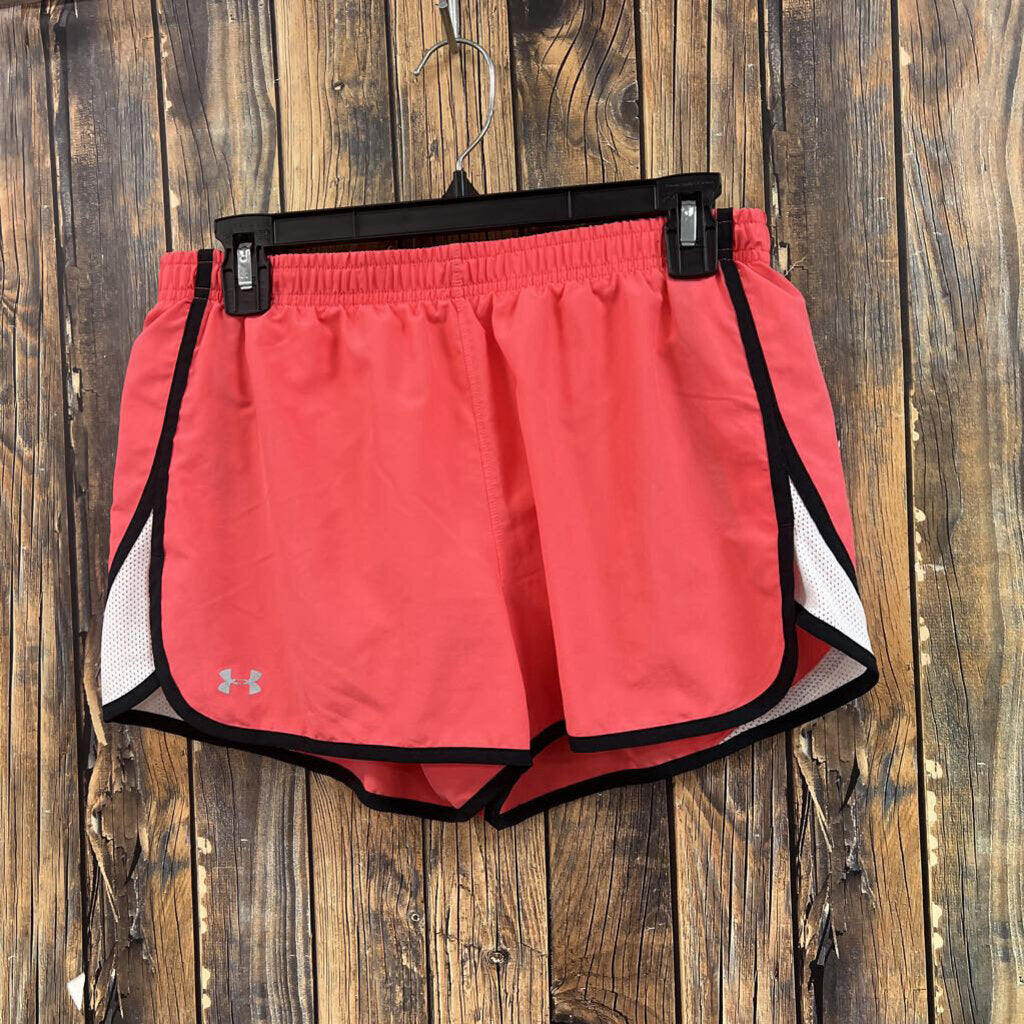 Under Armour Pink/Black Shorts, Womens M