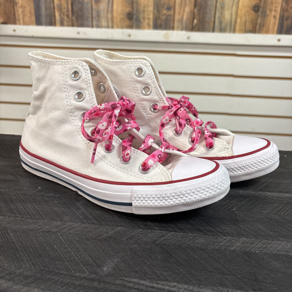 Converse White Sneakers, Womens 6