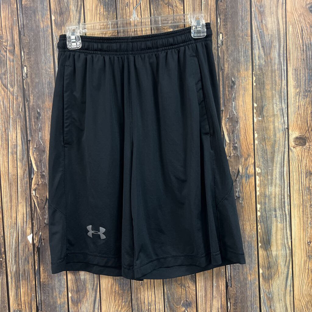 Under Armour Soft Black Athletic Shorts, Mens S