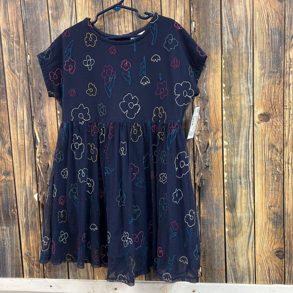 Sheer Floral Dress, Girls 6/7
