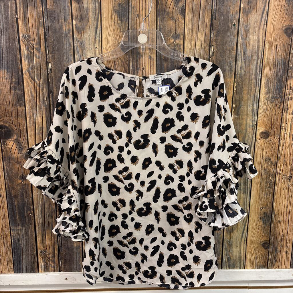 Jodifl Animal Print Top, Womens S
