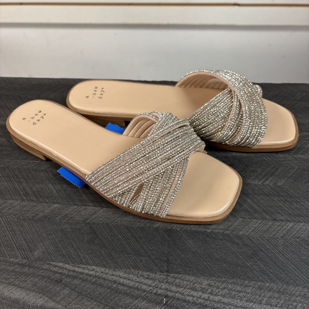 Rhinestone Sandals, Womens 8