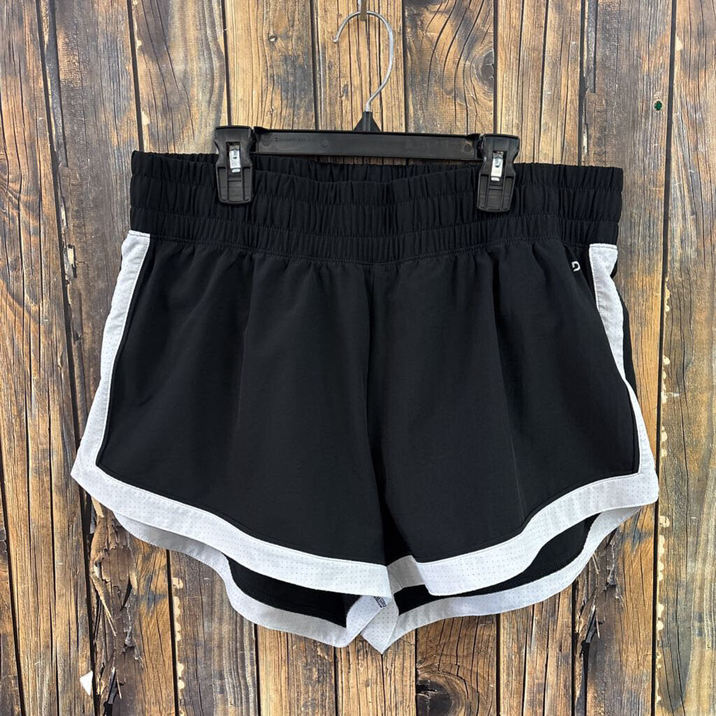 DSG Black/White Shorts, Womens L