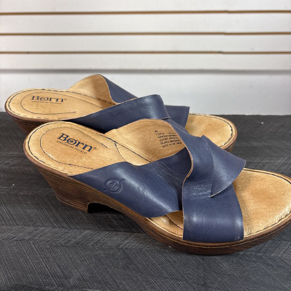 Born Blue Wedges, Women's 9