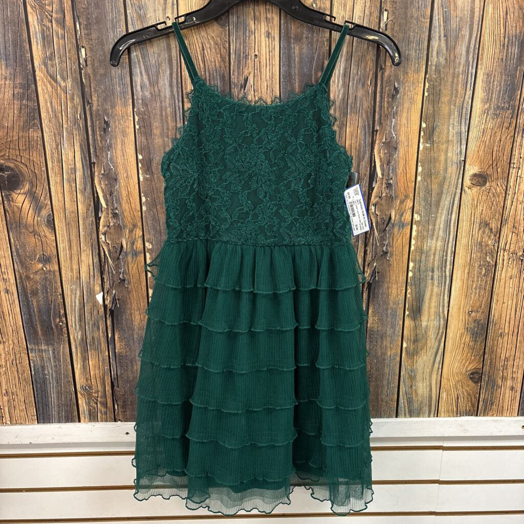 NWT Green Lace Dress, Girls 10/12