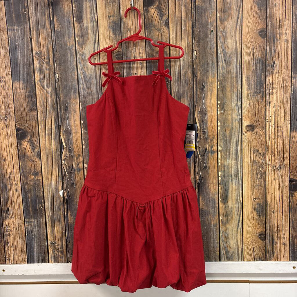 NWT Red Ruffle Dress, Girls 10/12
