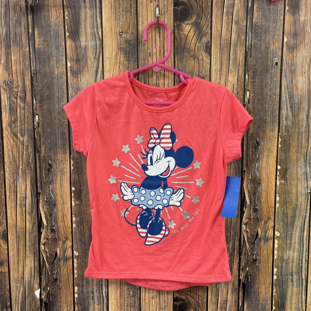Minnie Mouse Coral Tee, Girls 5/6