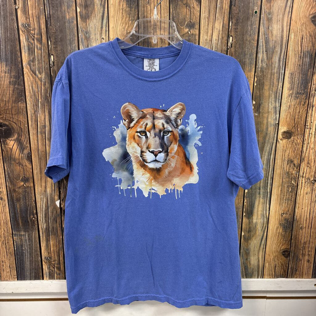 Blue LC Cougar Tee, Womens L
