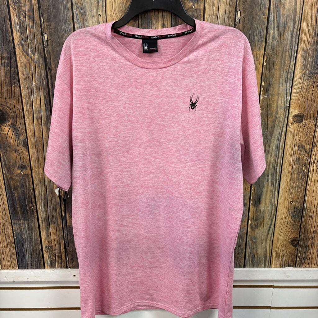 Spyder Active Pink Tee, Mens L