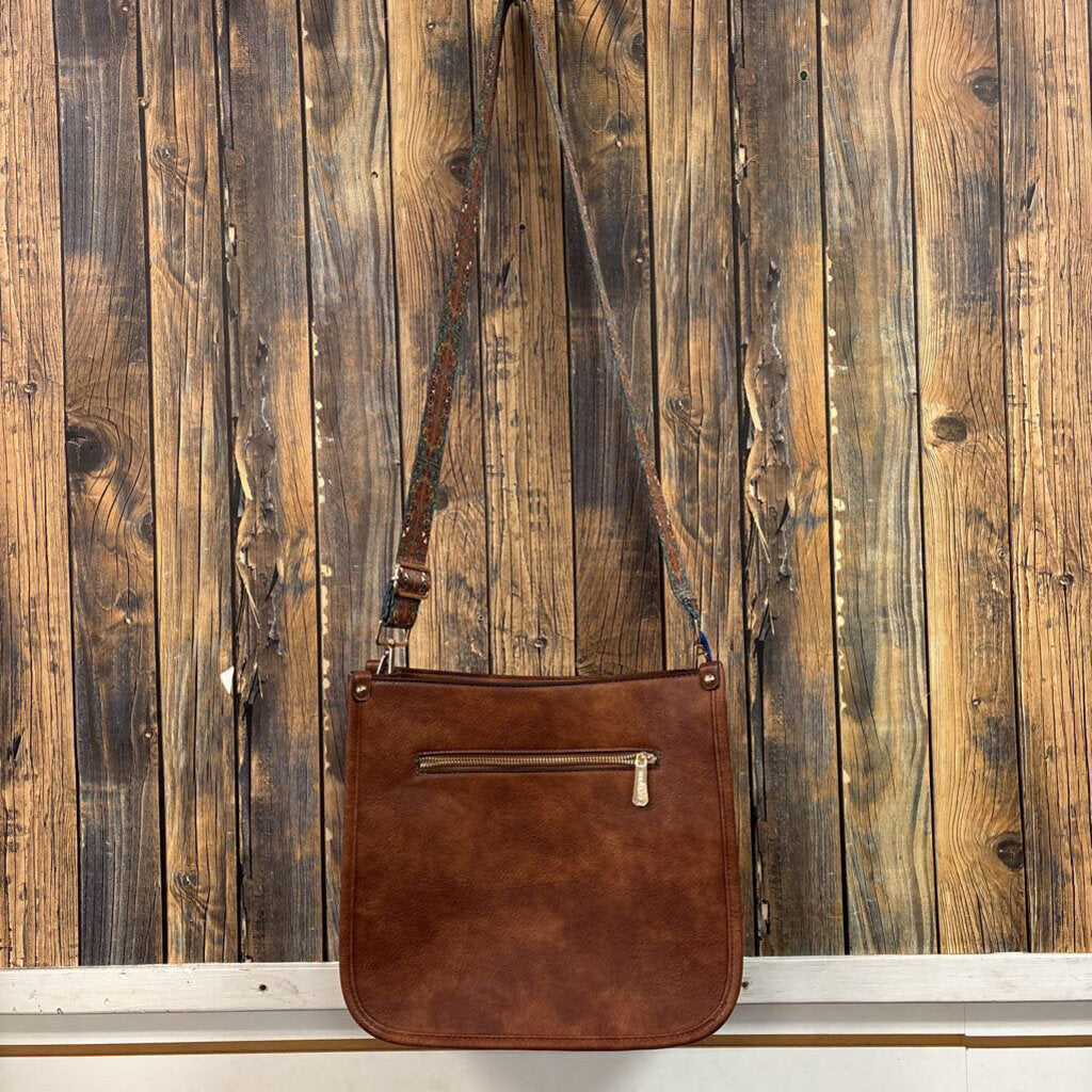 Brown Purse w/ Guitar Strap - 12x11