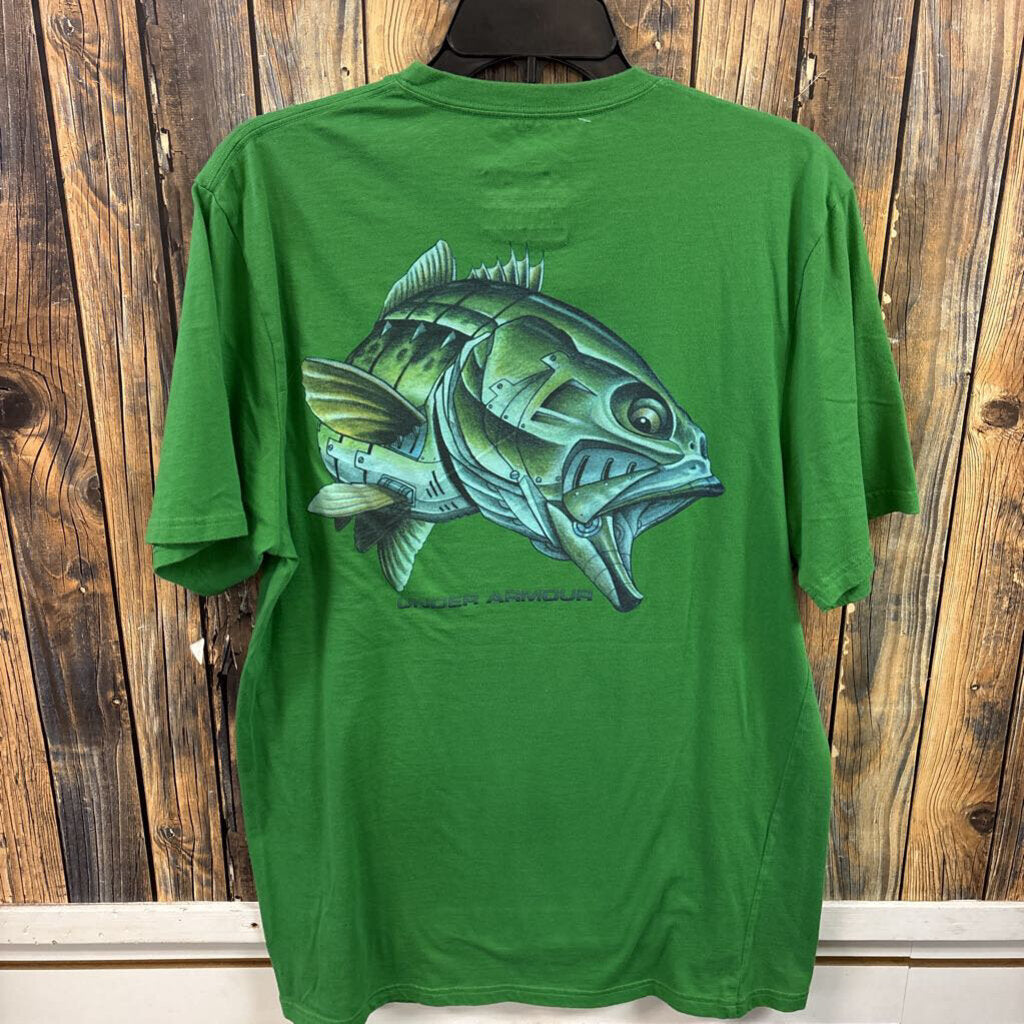 Under Armour Green Shirt, Mens Large