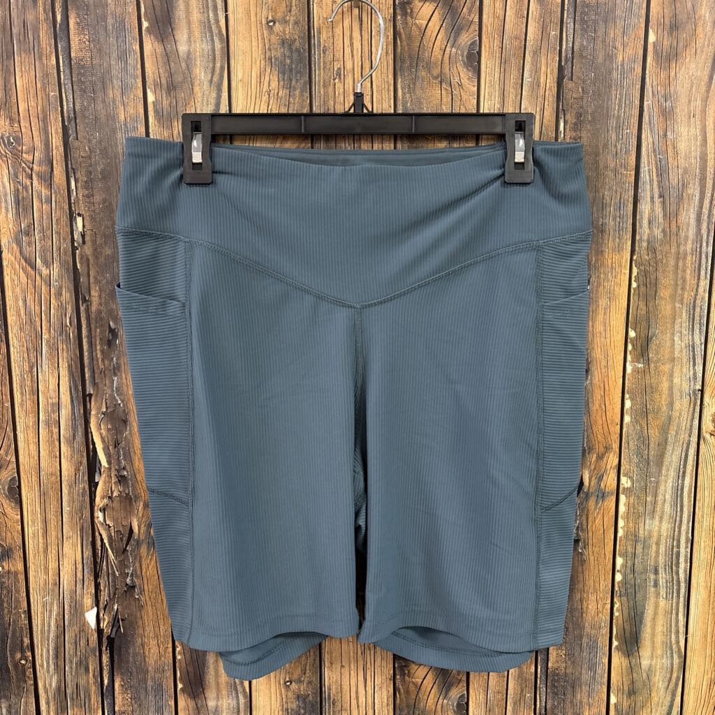 Old Navy Blue Ribbed Biker Shorts, Womens XL