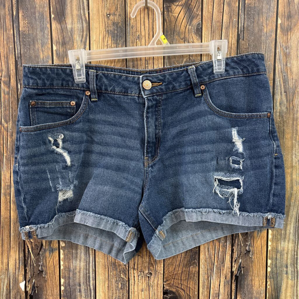Distressed Shorts, Womens 16