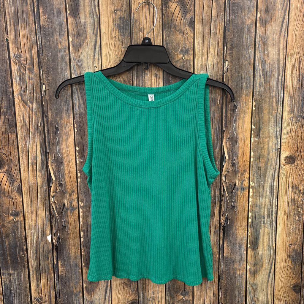 Zenana Green Tank, Womens Xl
