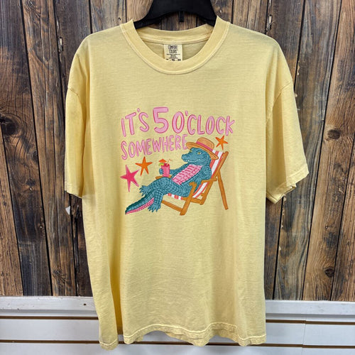 "It's 5 O'Clock Somewhere" T-Shirt, Womens Xl