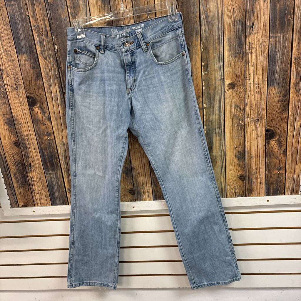 Wrangler Light Wash Jeans, Mens 31x34