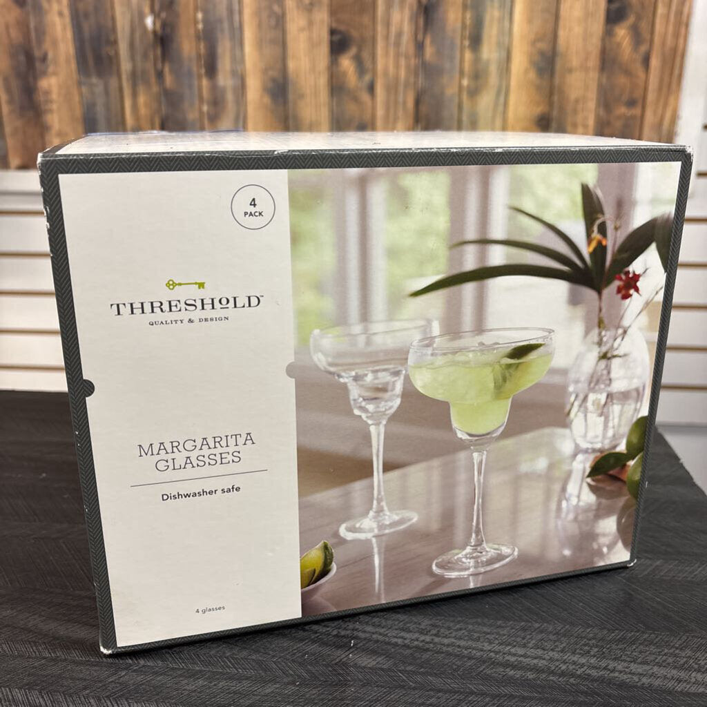 Margarita Glasses, 4 pc, no ship