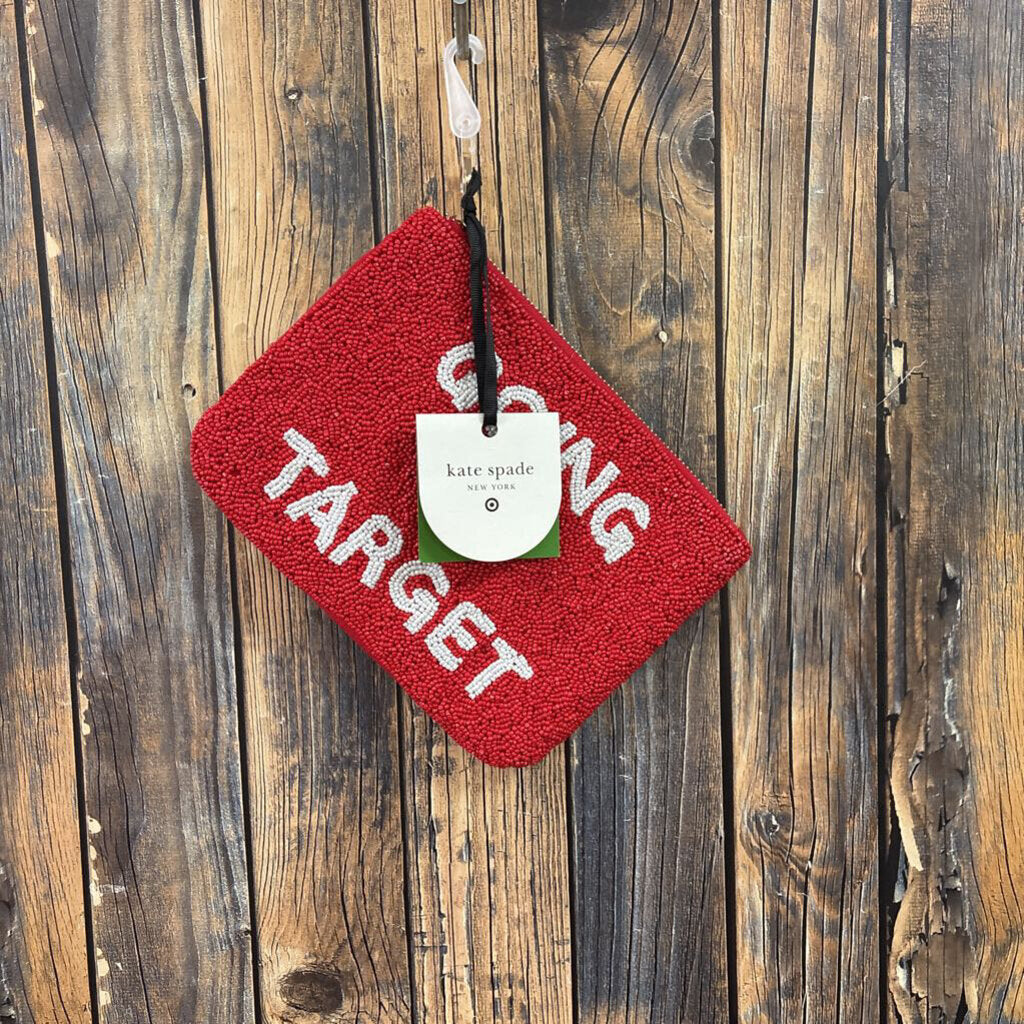 Kate Spade Going to Target Pouch, NWT 6x8in