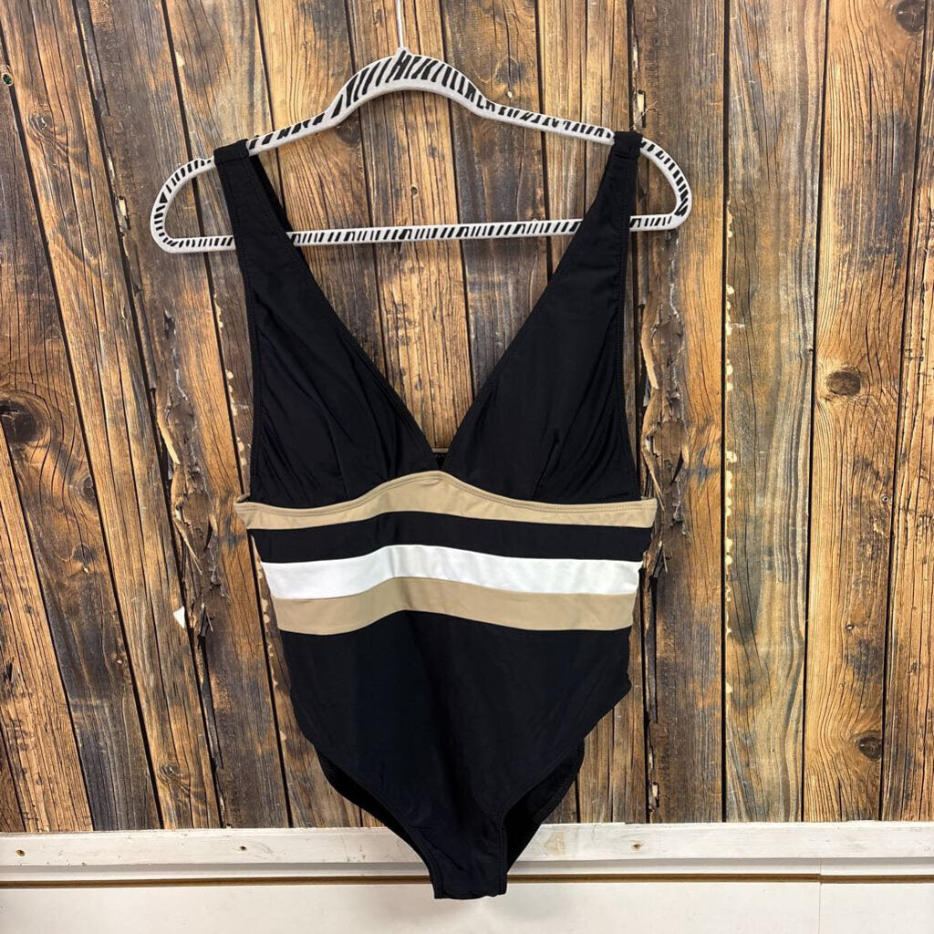 Pink Lily One Peice Swim Suit, Womens XL