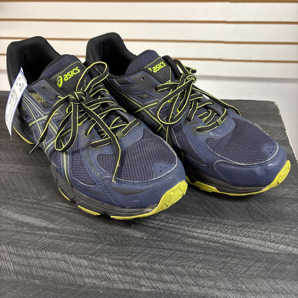 Asics Green and Blue Shoes, Men's 12
