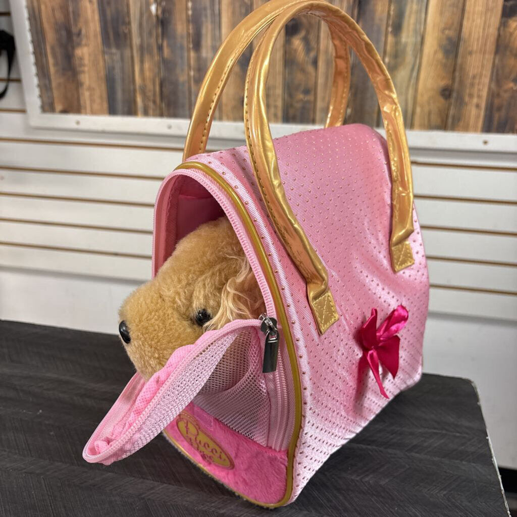 Puppy w/ Travel Bag - 11x8