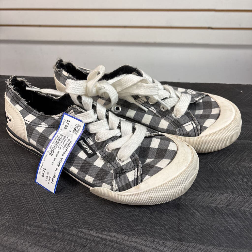 Rocket Dog Plaid Shoes, Womens 6