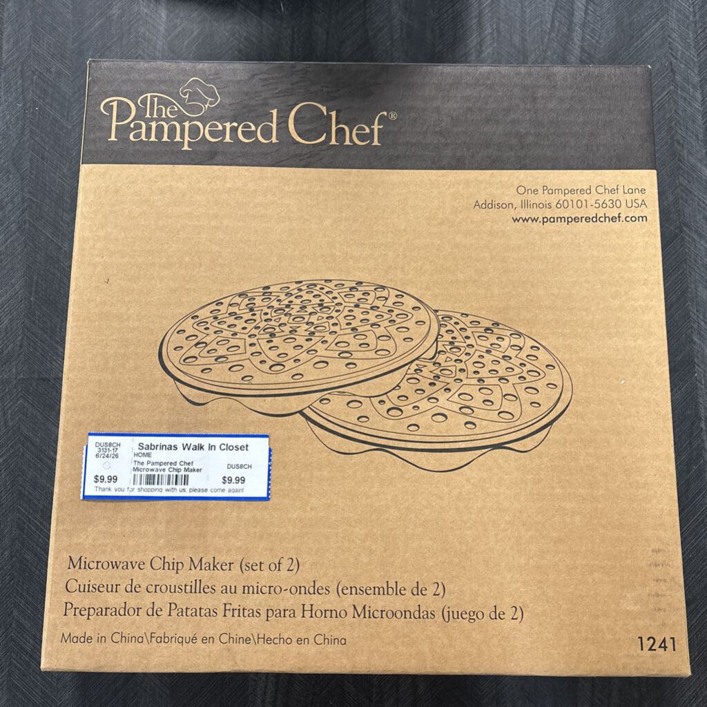 The Pampered Chef Microwave Chip Maker