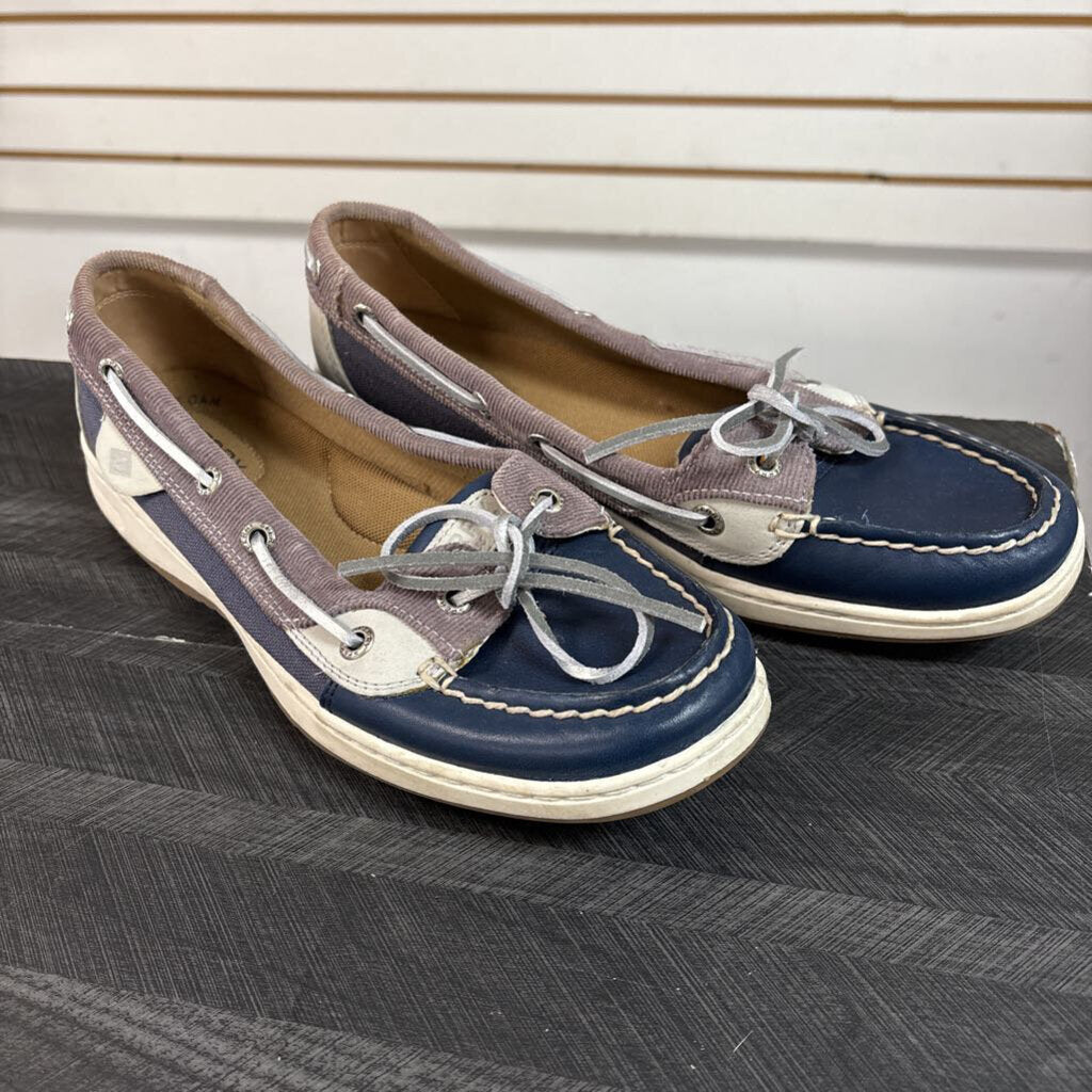 Sperry Navy Shoes, Womens 6