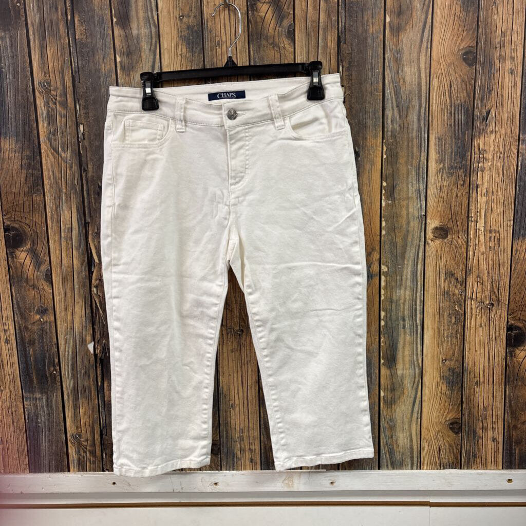 Chaps White Capris, Womens 4