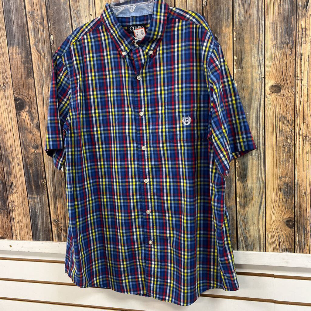 Chaps Button Up Shirt, Men's XL