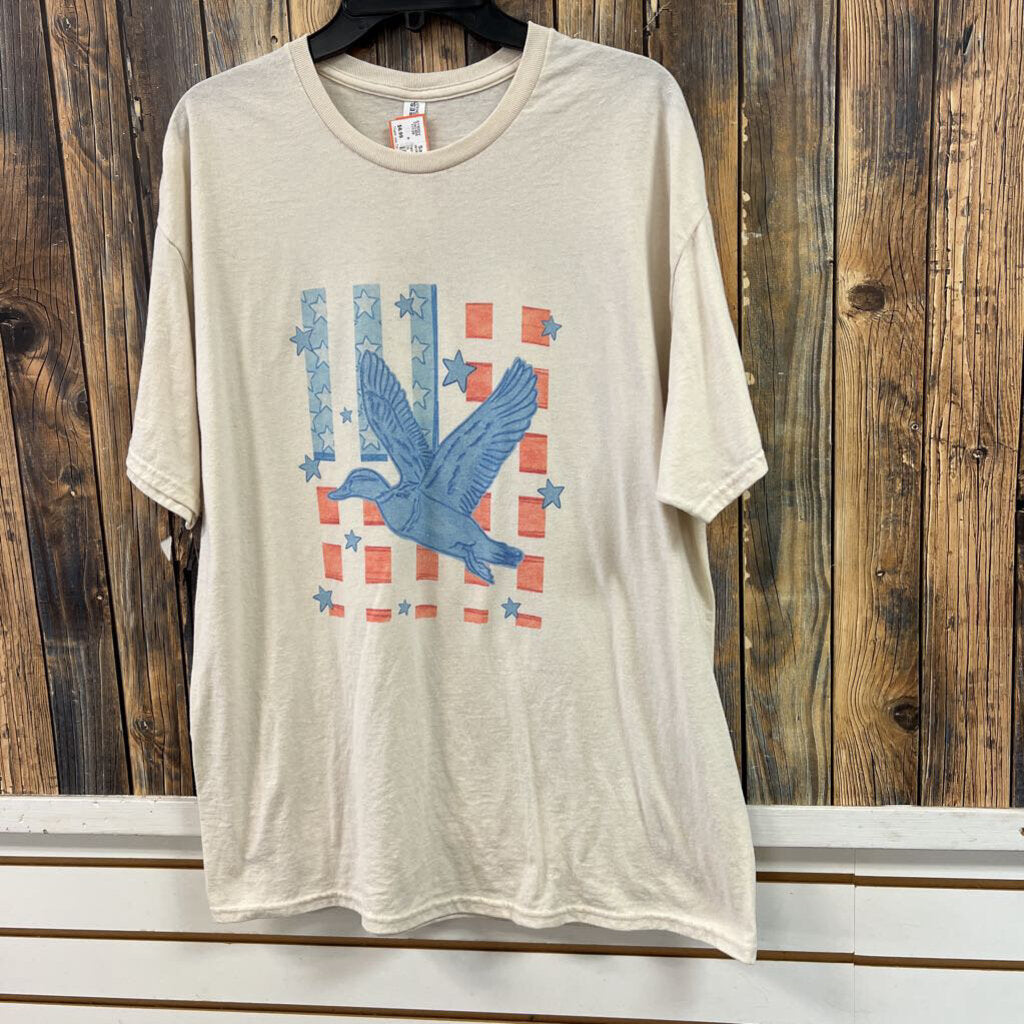 Patriotic Duck Shirt, Womens XL