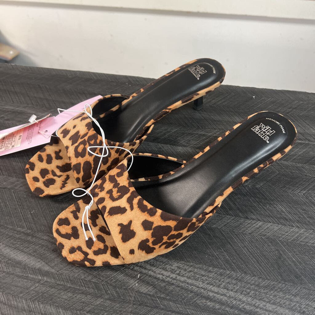 NWT Animal Print Sandals, Womens 8.5
