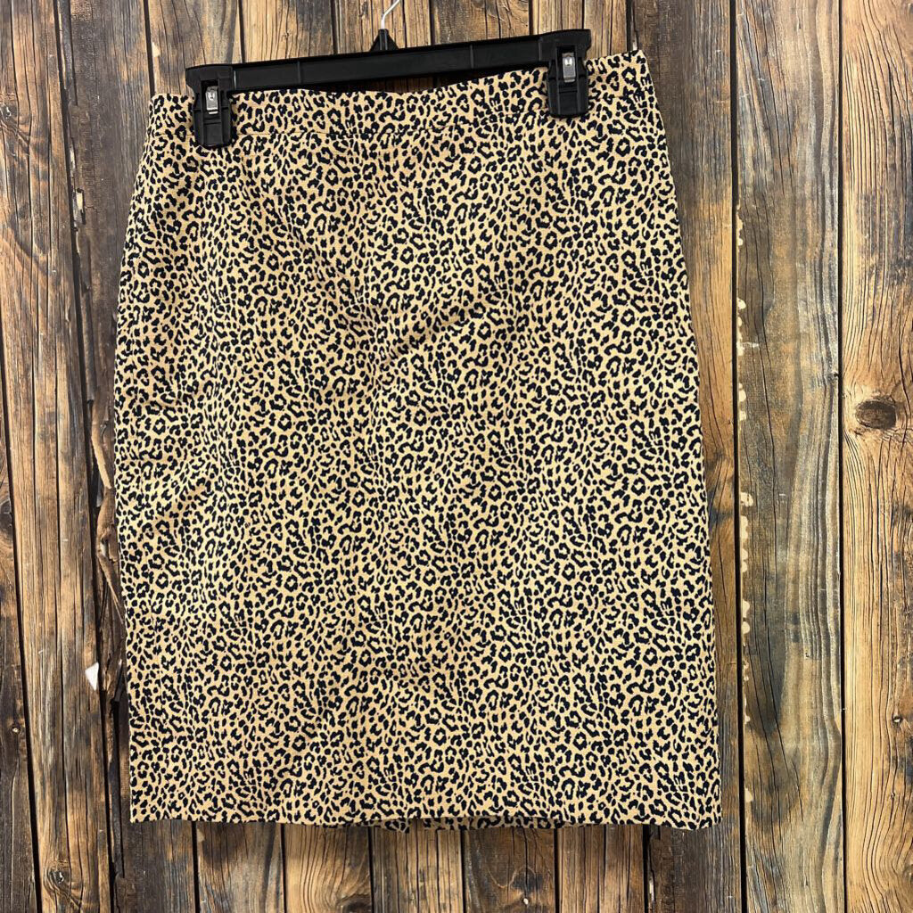 J. Crew Animal Print Skirt, Womens 4