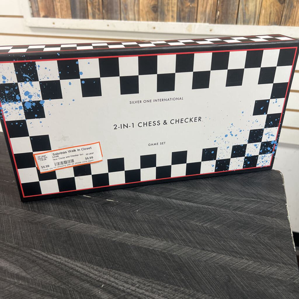 New Chess and Checker Set