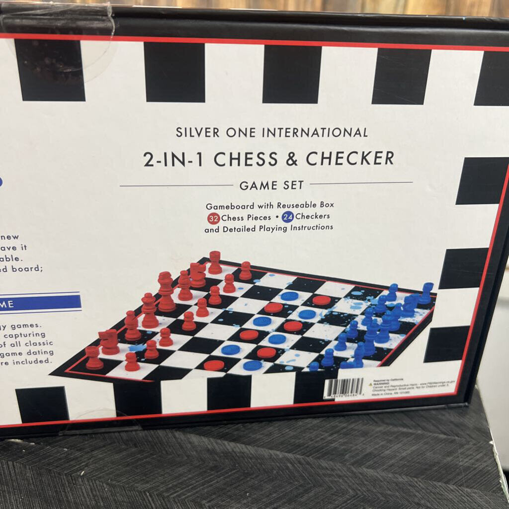 New Chess and Checker Set