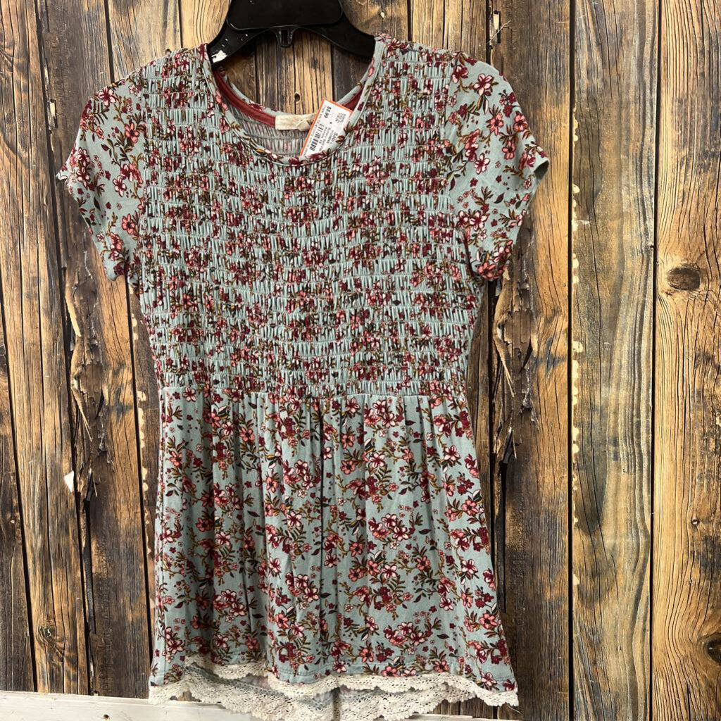 Buttery Soft Floral Cinch Top, Womens XS