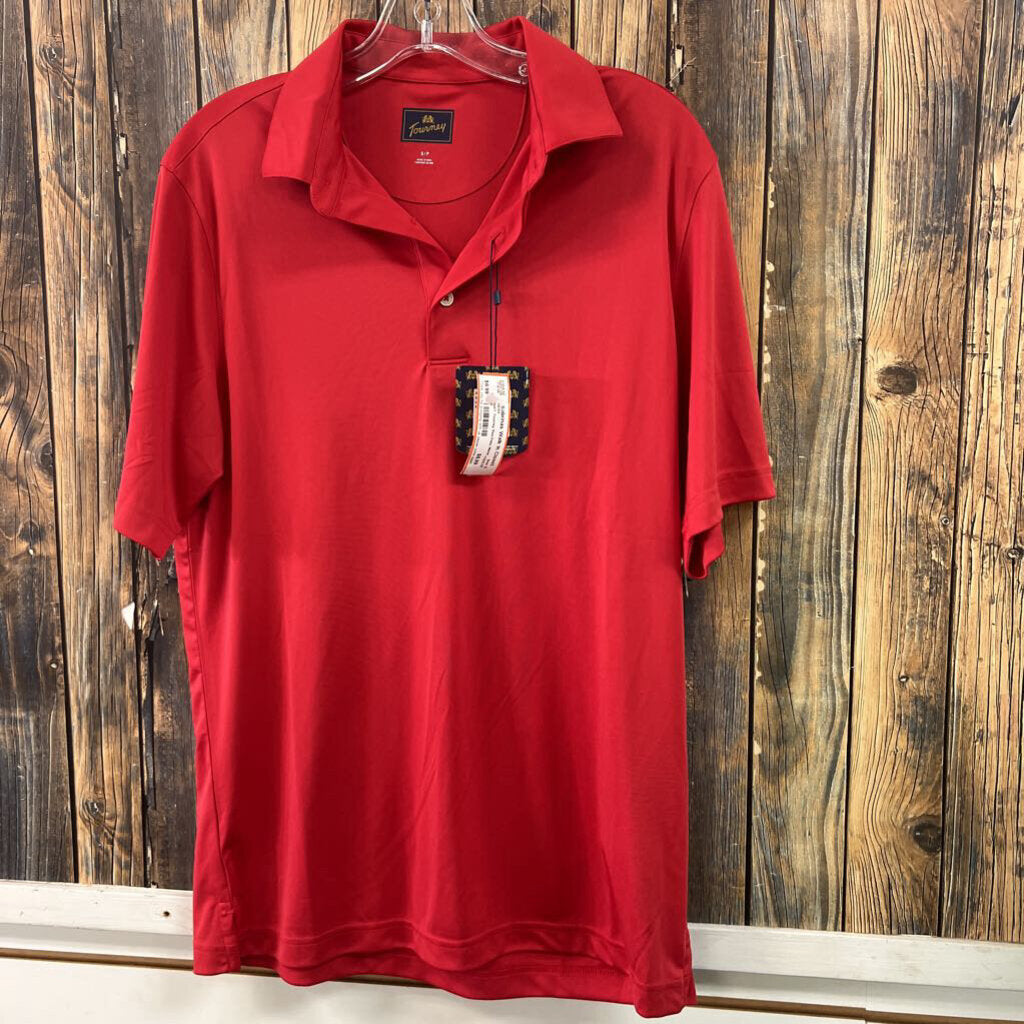 NWT Tourney Red Polo, Mens S