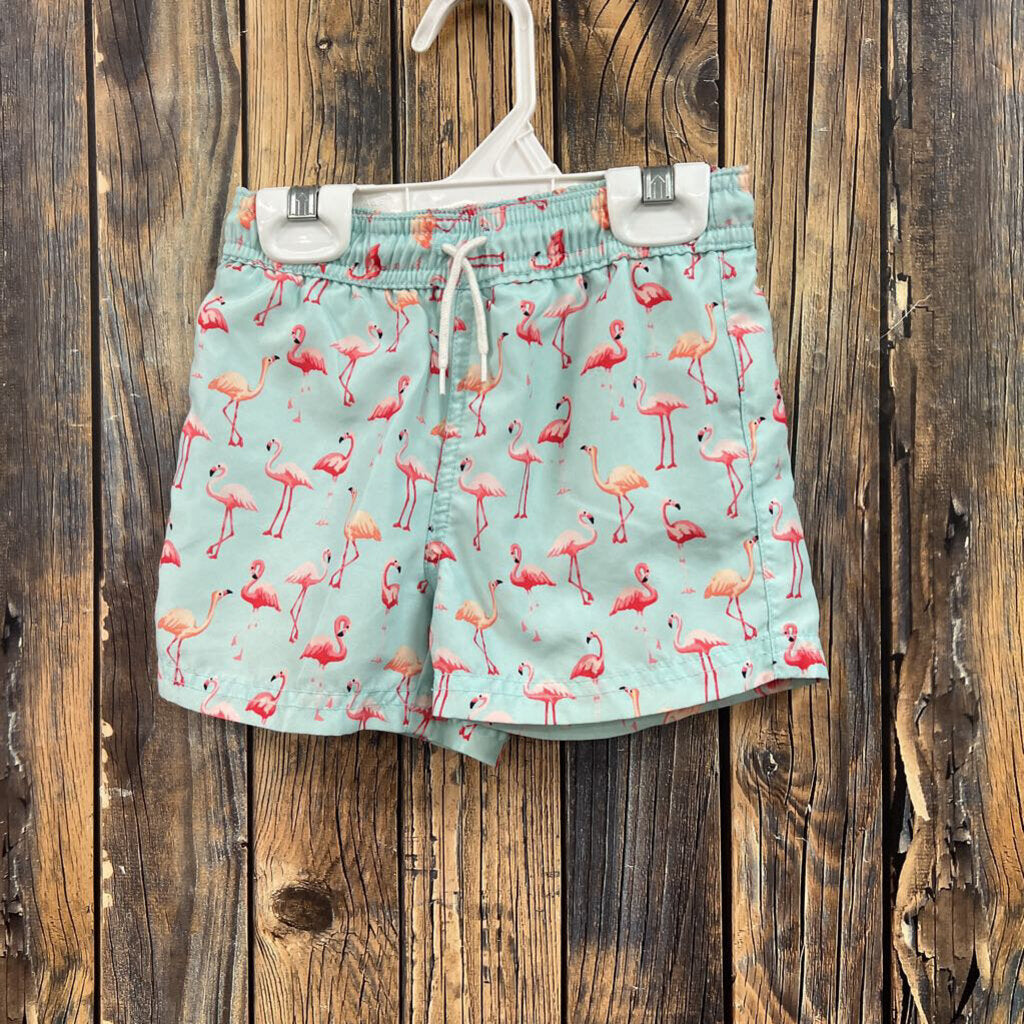 Janie & Jack Flamingo Trunks, Boys 18/24 M