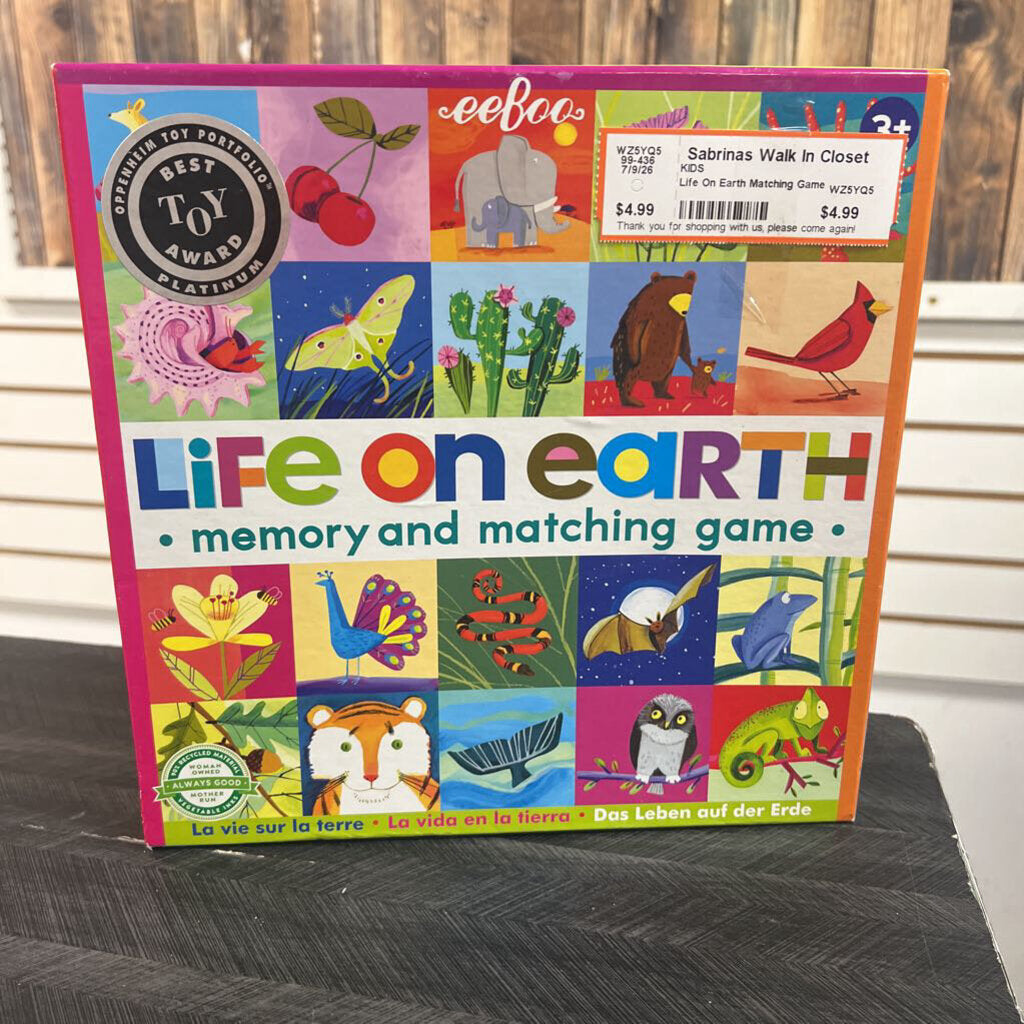 Life On Earth Matching Game