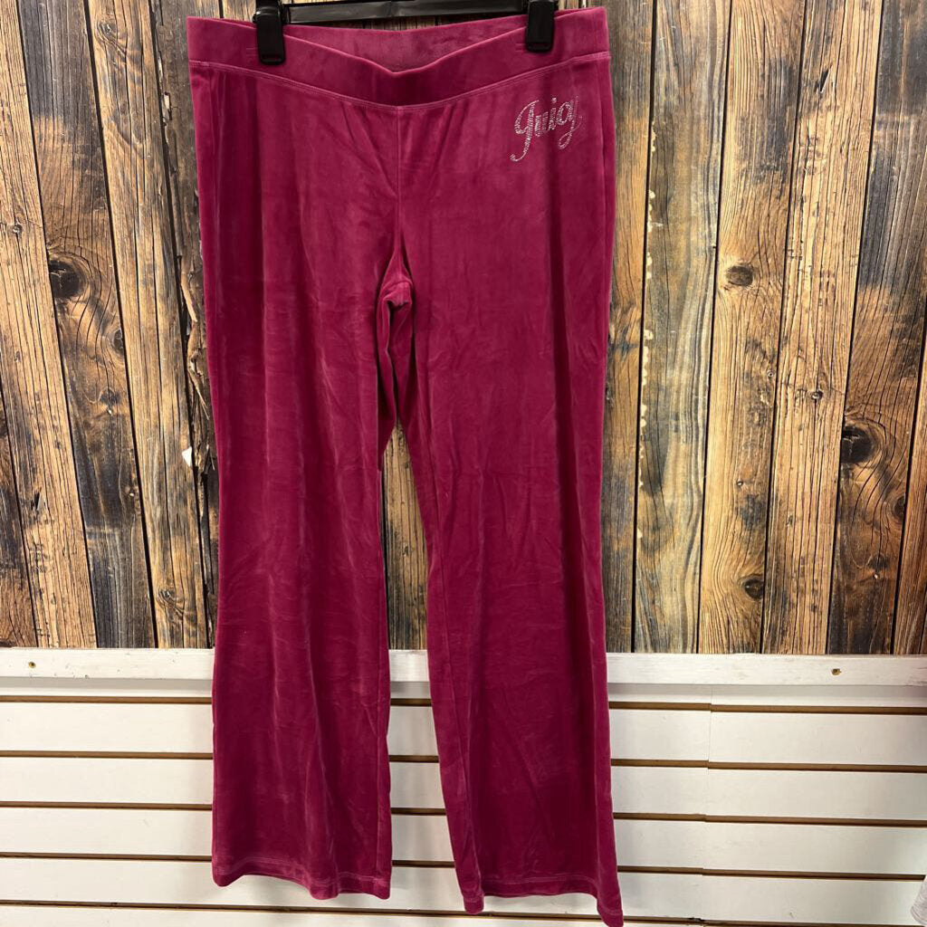 Juicy Pink Velour Pants, Womens L