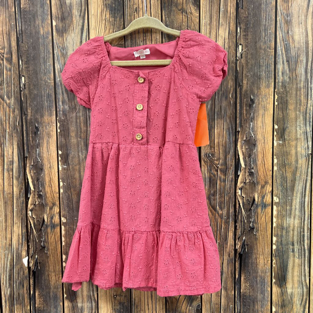 Tahari Pink Eyelet Dress, Girls 4