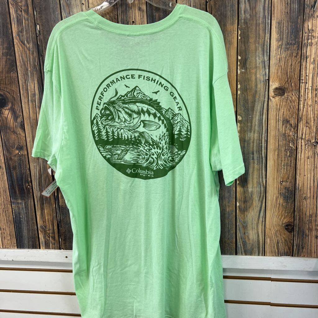 Columbia PFG Green Top, Mens 2X