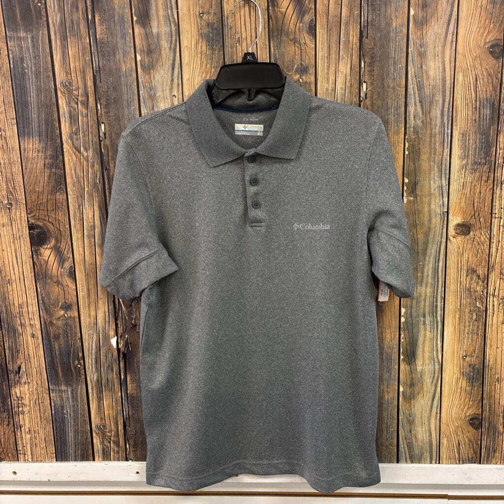 Columbia Grey Polo, Mens S